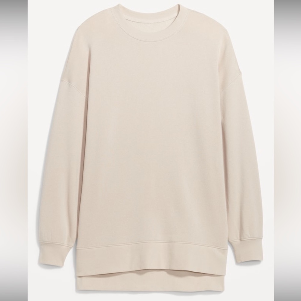 Oversized Boyfriend Tunic Sweatshirt